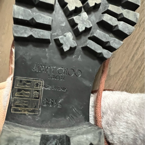 Jimmy Choo Beige & Grey Ditto Shearling Boot - Picture 10 of 14